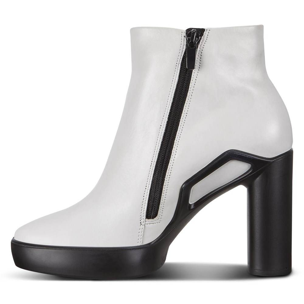 Womens Boots - ECCO Shape Sculpted Motion 75 - White/Black - 5891YCIPD